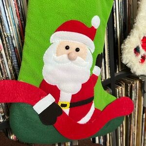 Festive Santa Christmas Stocking for Melissa